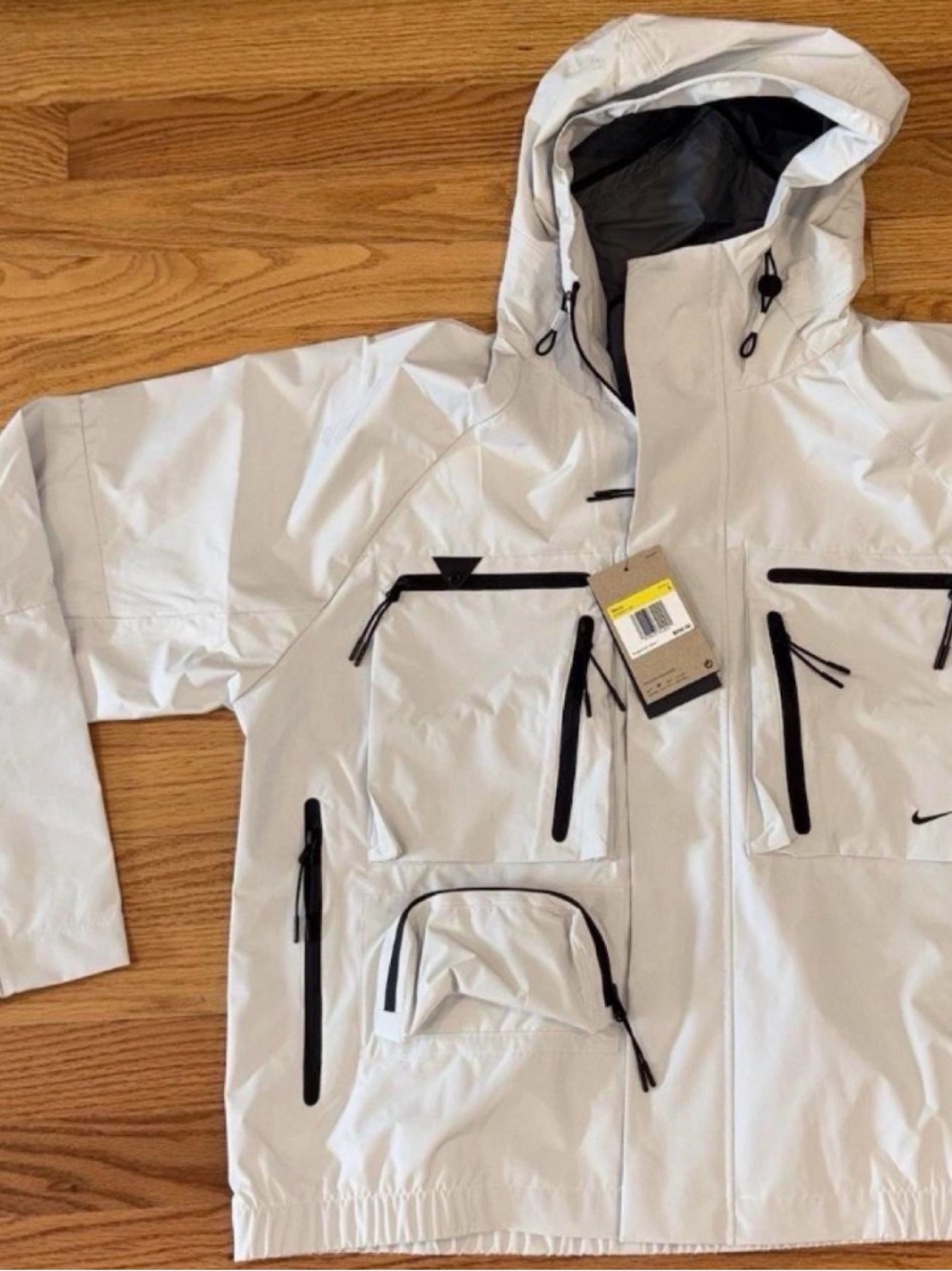 Nike Tech Storm-FIT Super Lightweight Hooded Jacket Summit White HJ2944-121 S
